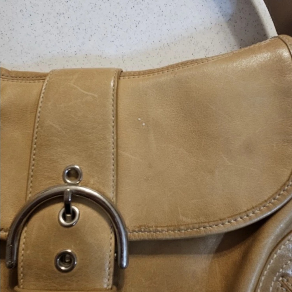 Coach Tan Leather Shoulder Soho Bag - Picture 5 of 9